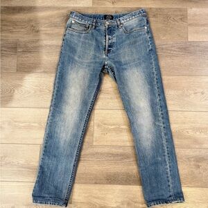 A.P.C. Light Blue Straight Jeans